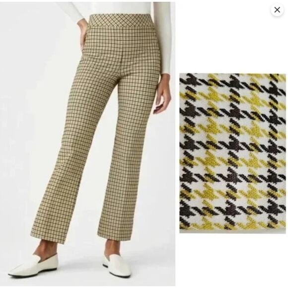 ✨ SPANX The Perfect Pant – Plaid Straight-Leg, Size XL ✨ - Picture 1 of 6